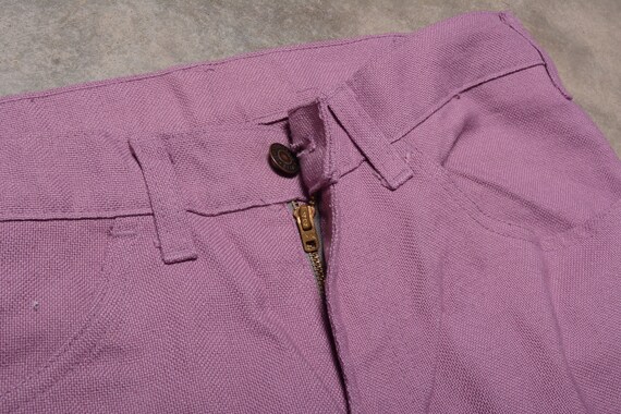 vintage 70s Levis jeans lavender purple polyester… - image 5