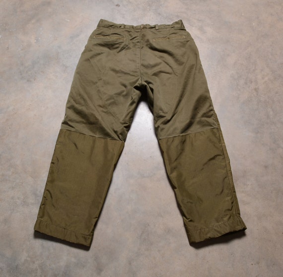 vintage 70s Duxbak brush pants cotton nylon army … - image 5