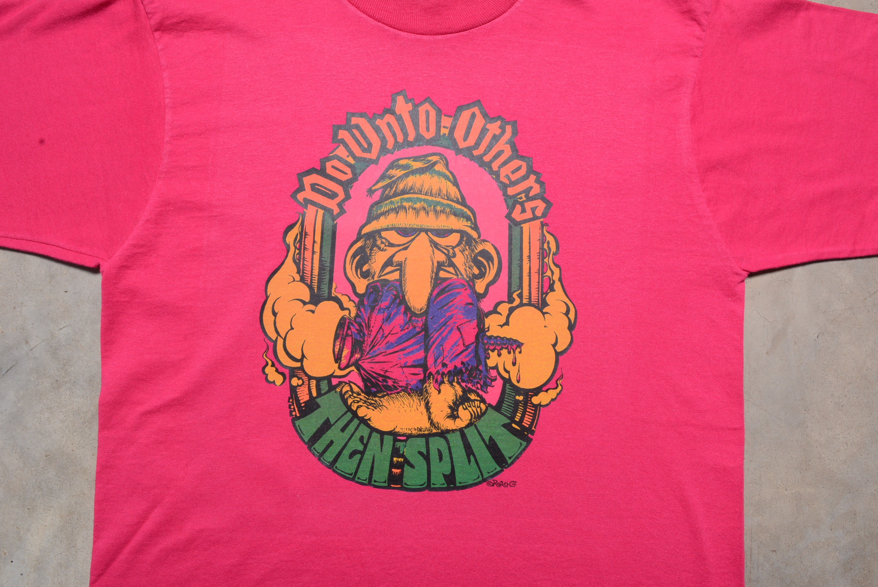 Vintage 70s 80s Do Unto Others Then Split Iron on T-shirt 70s 