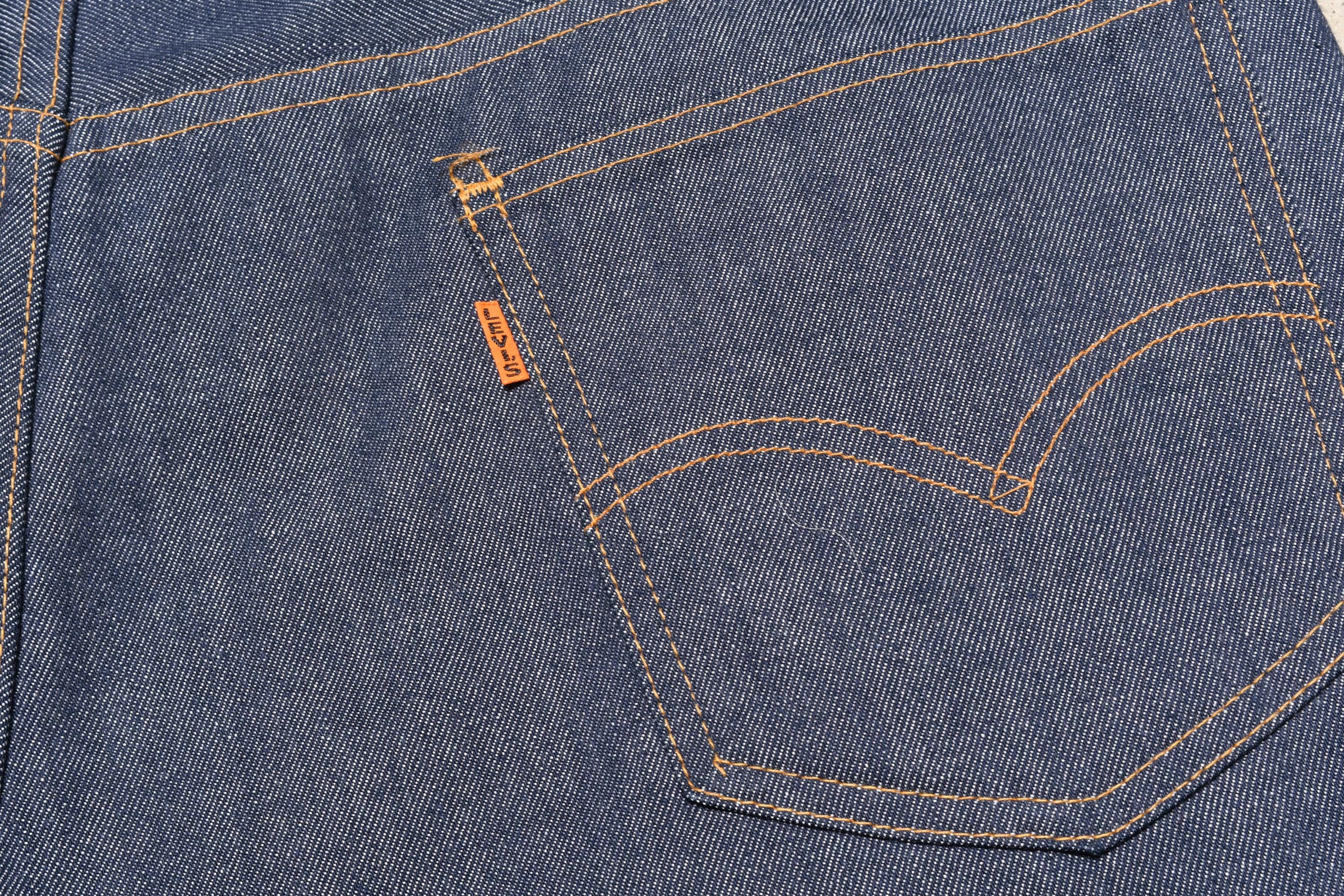 Vintage 60s 70s Levis 546 Dark Wash Raw Denim Big E 1960 1970 Men