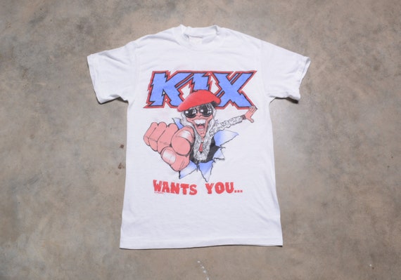 Vintage 80s Kix Wants You to Rock T-shirt Glam Hair Metal Tour Concert Tee  Shirt 1980 Men Women Unisex XS/S -  Canada