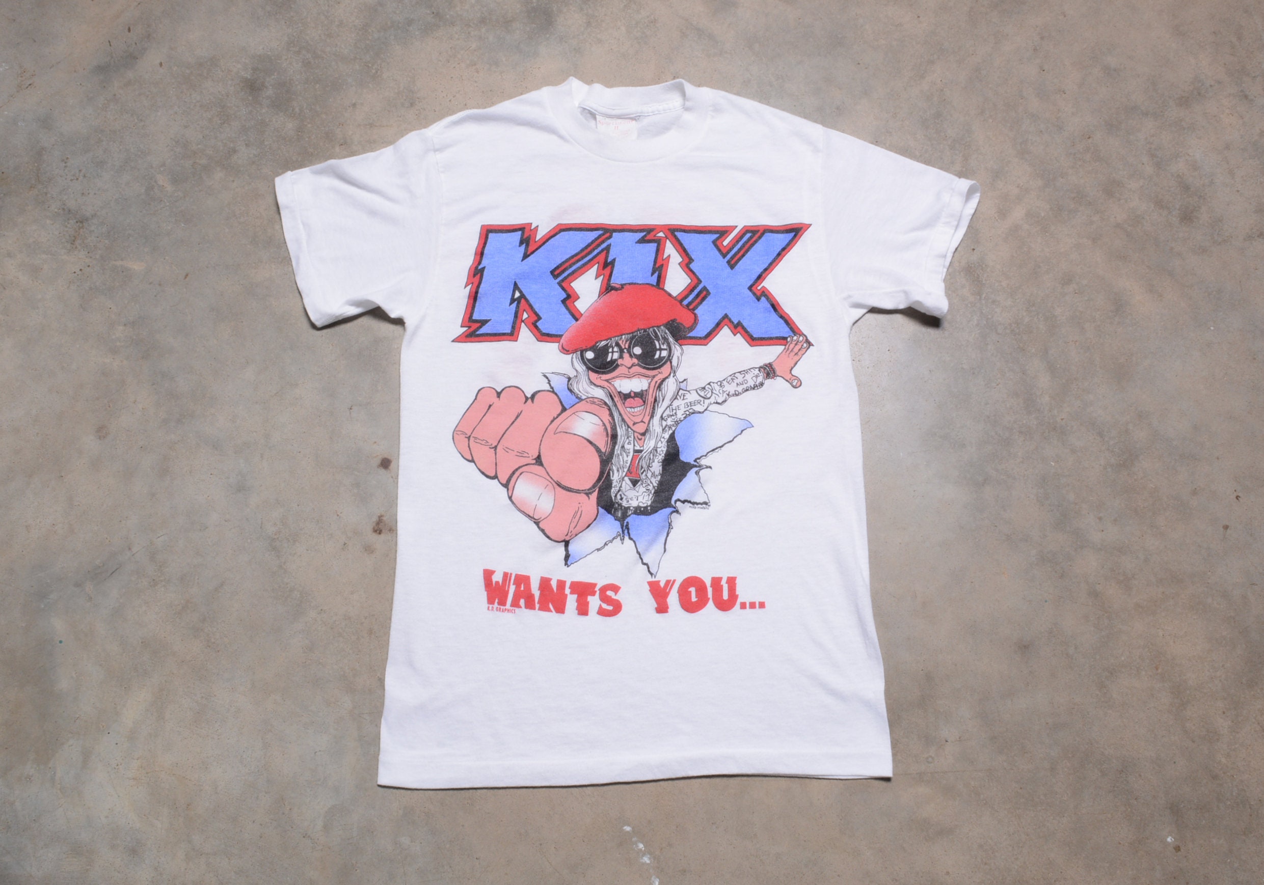 Vintage 80s Kix Wants You to Rock T-shirt Glam Hair Metal Tour Concert Tee  Shirt 1980 Men Women Unisex XS/S -  Israel