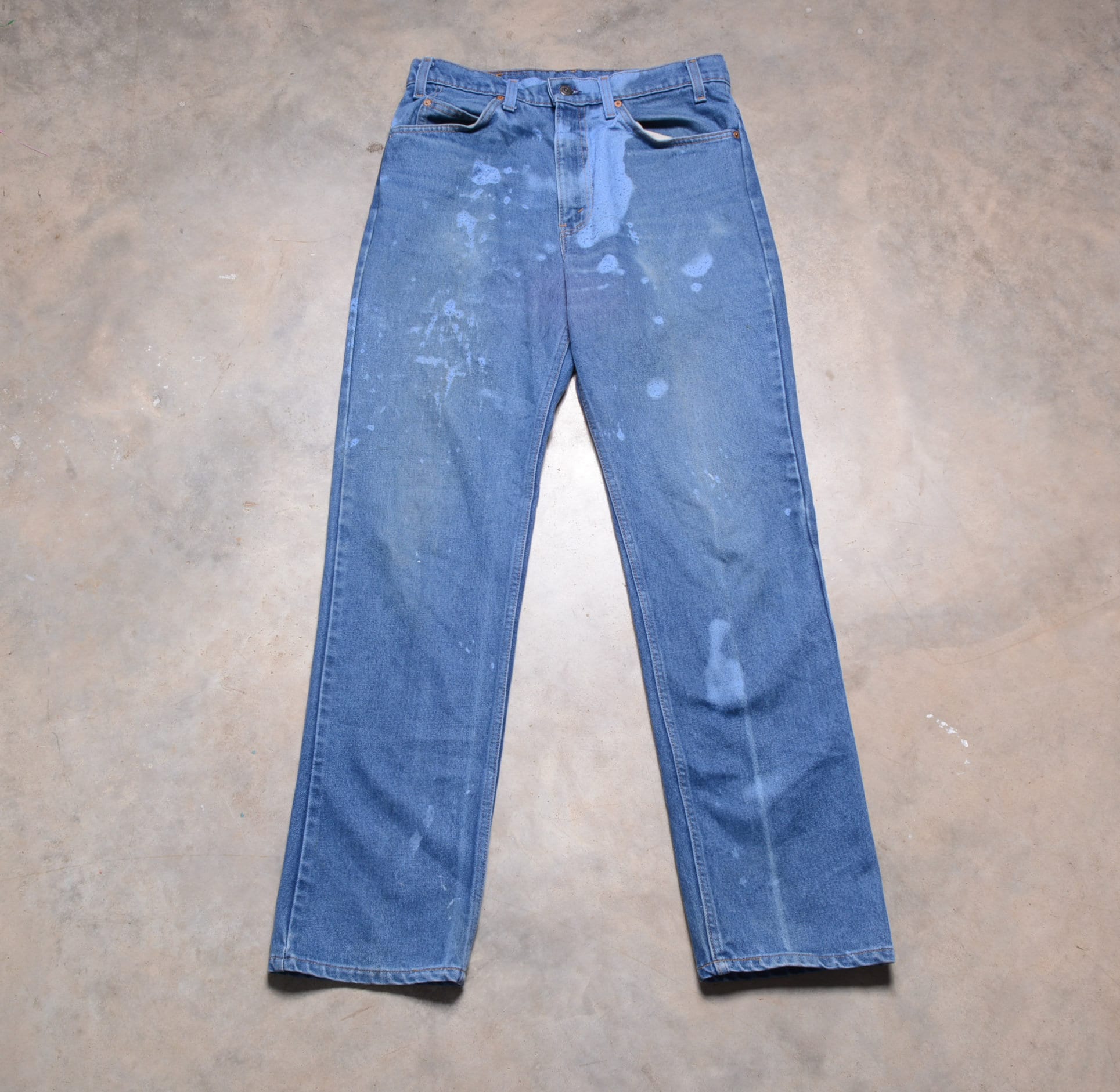 Vintage 70s 80s Levis 508 Jeans Straight Boot Cut Dark Wash