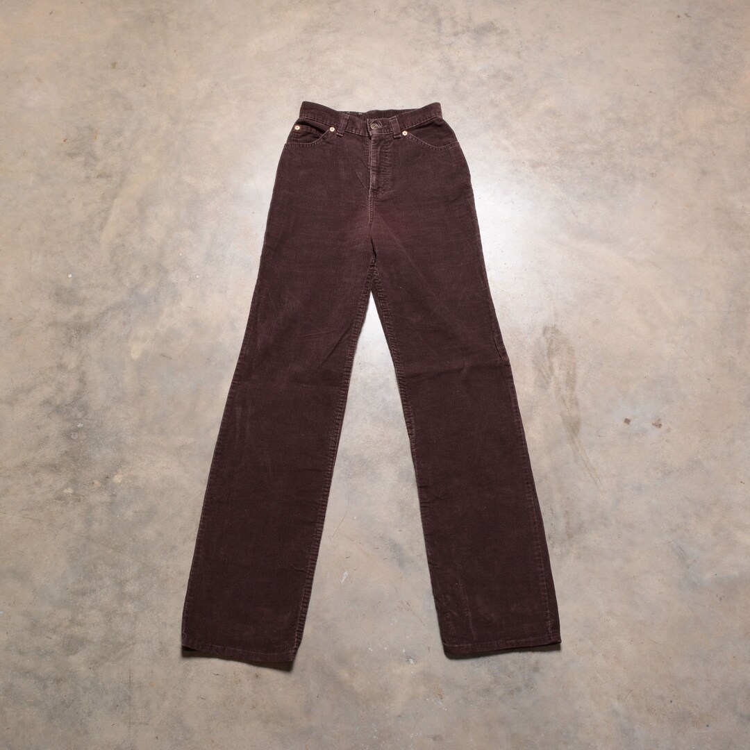 Vintage 70s Levis 544 Brown Corduroy Pants California