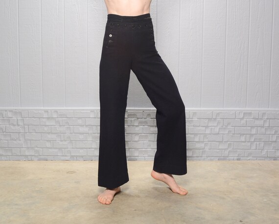 vintage 40s crackerjack navy pants bellbottom butt