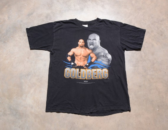 Vintage 90s Goldberg T-shirt WCW Wrestling Tee Shirt 1998 Men 
