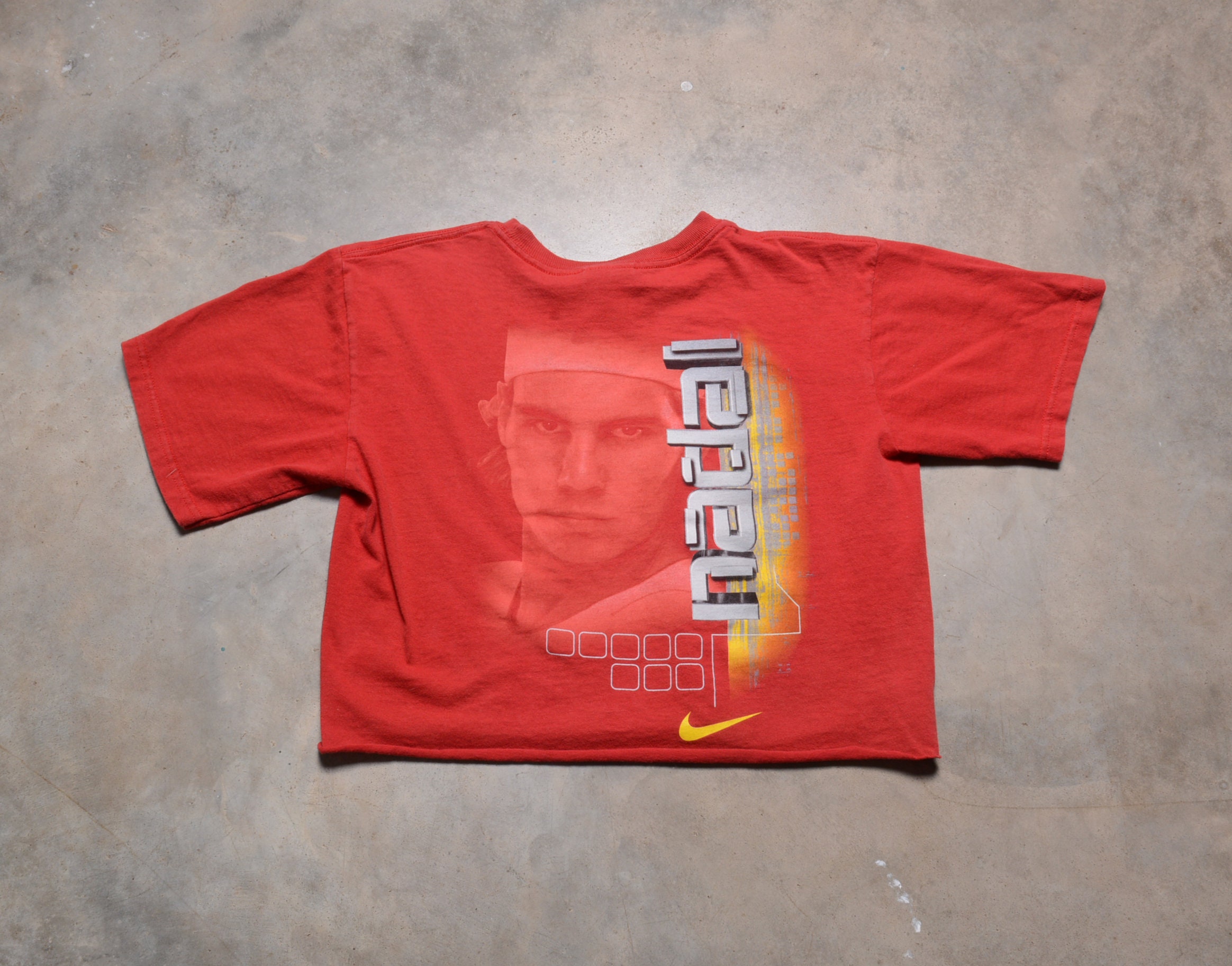 Vintage 00s Y2k Rafael Nadal Crop T-shirt Half Tee Shirt Nike - Etsy Denmark