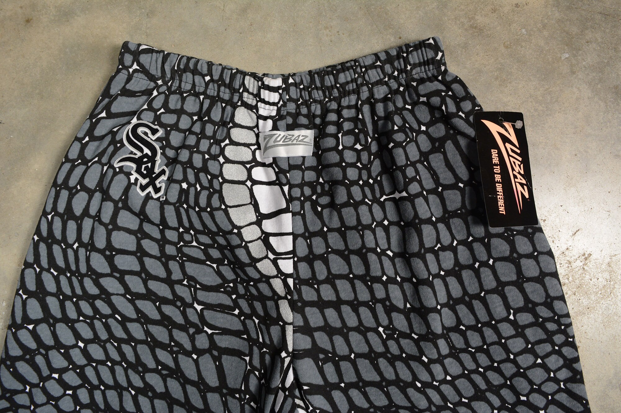 Vintage 90s Zubaz Pants Lounge Sweatpants Chicago White Sox 