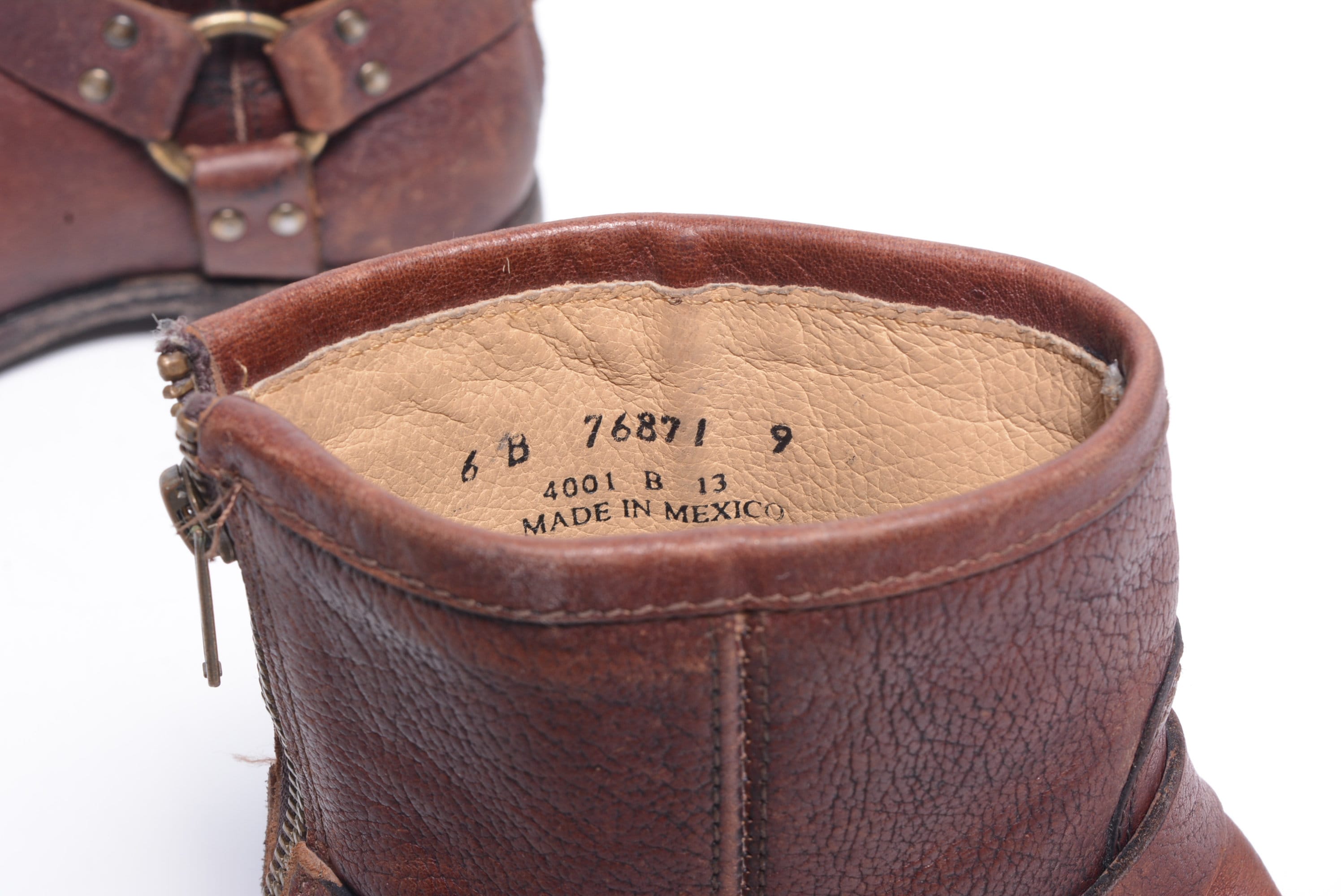 90’s FRYE Engineer Zip Boots Vintage 90s 00s Frye Motorcycle Boots Harness Engineer