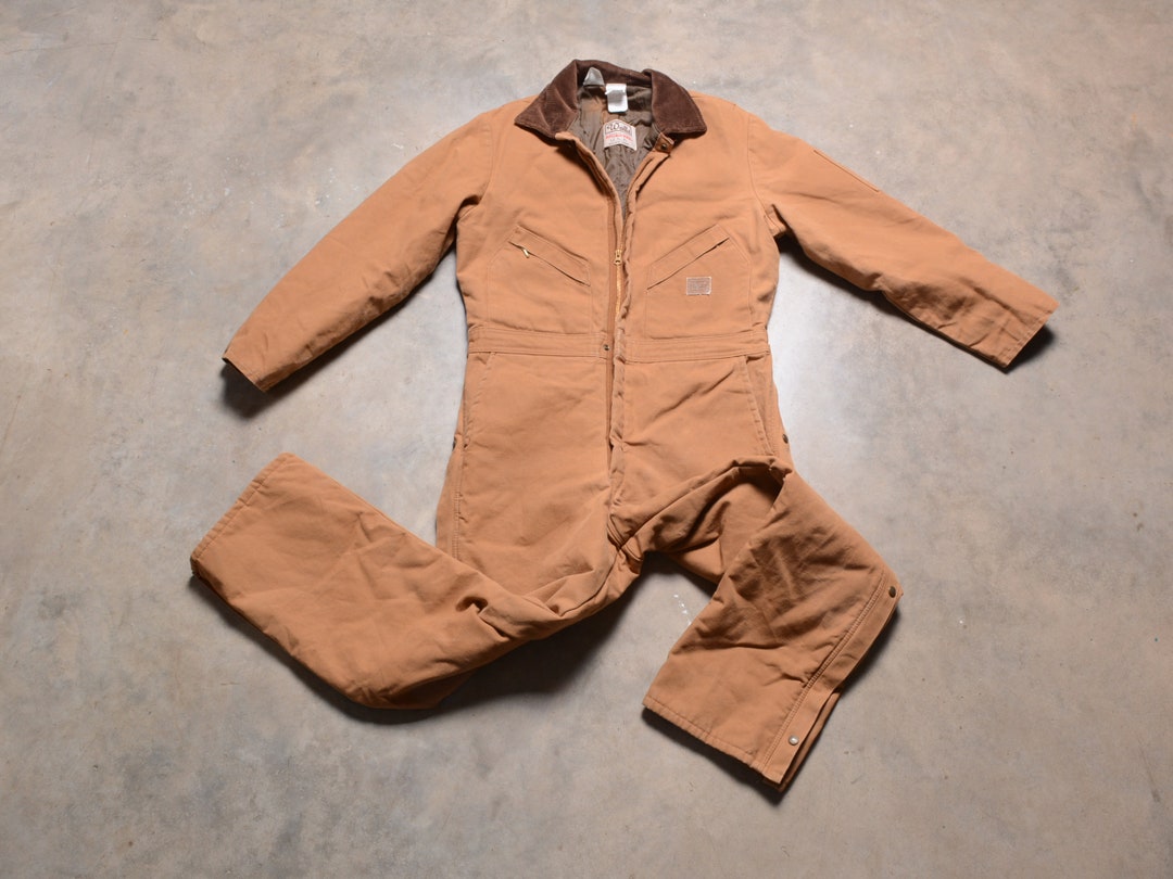 Vintage Walls Blizzardpruf Coverall Tan Canvas Denim Work Etsy