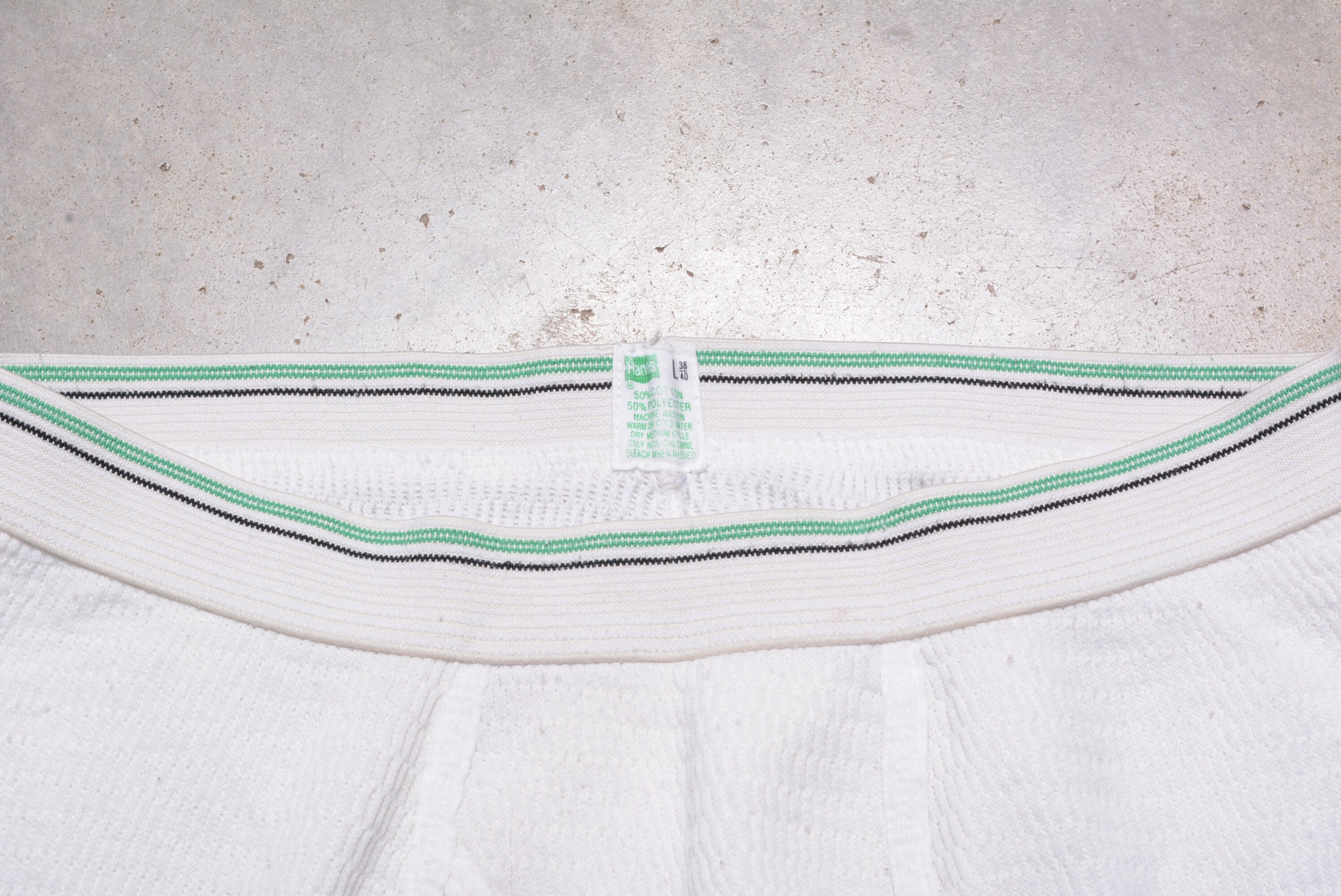 Bas De Couche Thermique Vintage Hanes Années 70 - Homme Taille M Long - Ivoire - NEUF