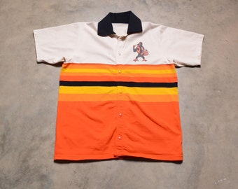 vintage 70s softball baseball jersey Hartford orange yellow black stripe Astros style men women unisex L/XL