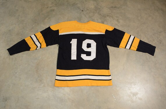 vintage 60s 70s GC Knitting hockey jersey Schlitz… - image 4