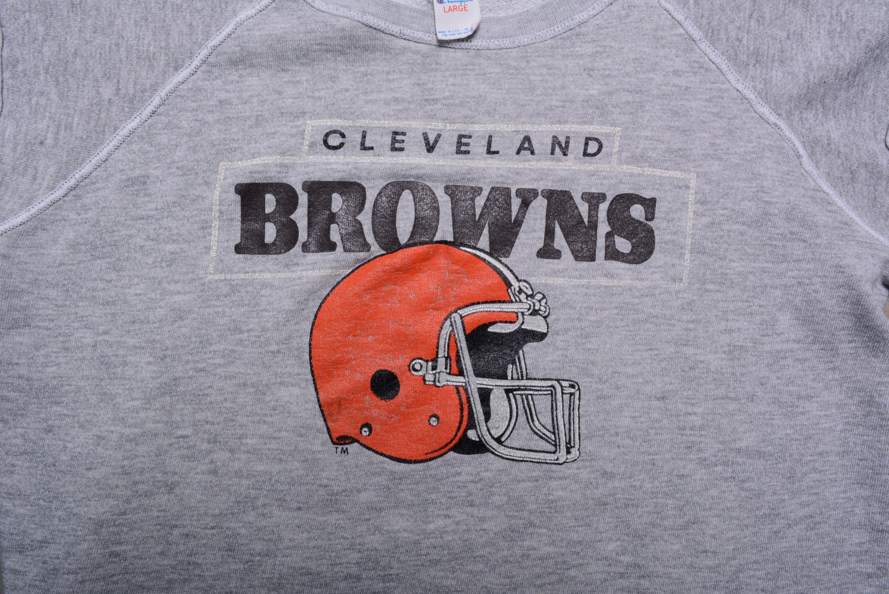 Vintage 80s Cleveland Brown Crop Top 
