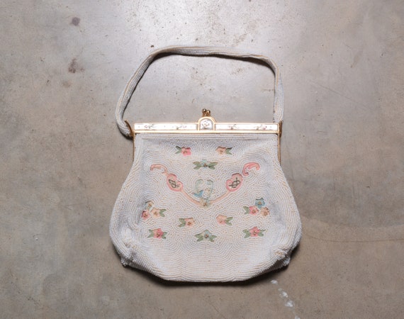 vintage Rosenfeld beaded purse evening bag clutch… - image 1