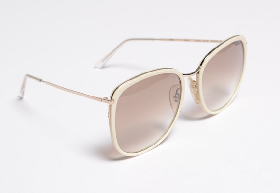 vintage 80s sunglasses brown fade lens oversize b… - image 2