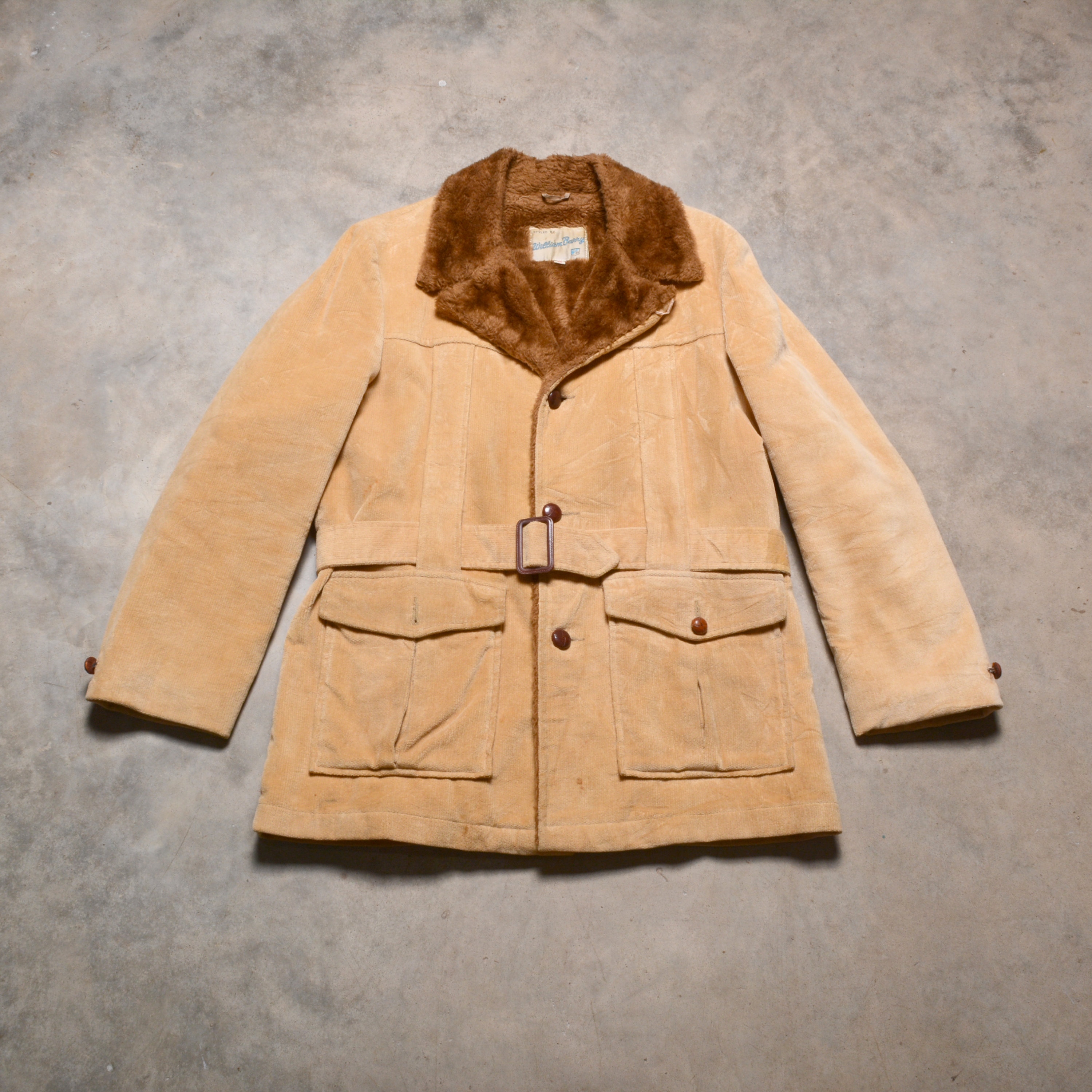 Vintage Norfolk Jacket 70s Belted Corduroy Winter Jacket 1970 - Etsy