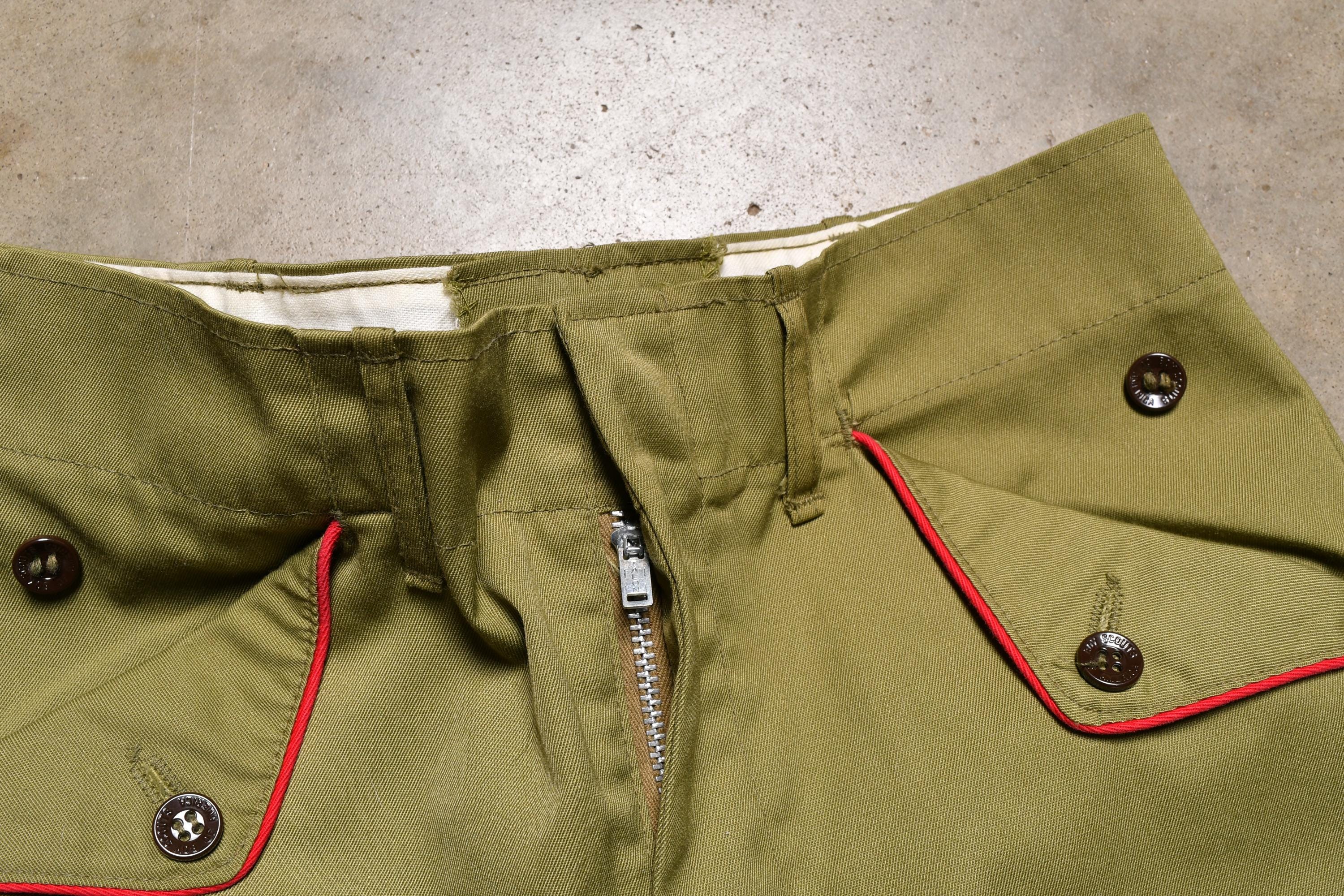 Vintage 50s 60s Boy Scouts Uniform Pants 1950 1960 BSA 27 Waist