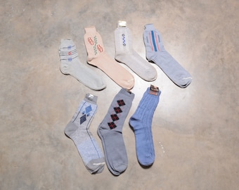 Hommes'Chaussettes en coton Jeune Taille Plus Lâche Casual Cotton Chaussettes  Homme Longue Haute Qualité Harajuku Retro-Business-c6, EUR Taille 40-46