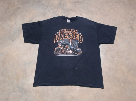 vintage 00s Harlen Quest t-shirt Black biker cult… - image 1