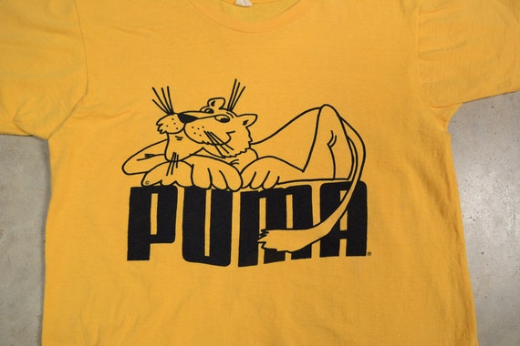 Vintage 70s Puma Cartoon Cat T-shirt 