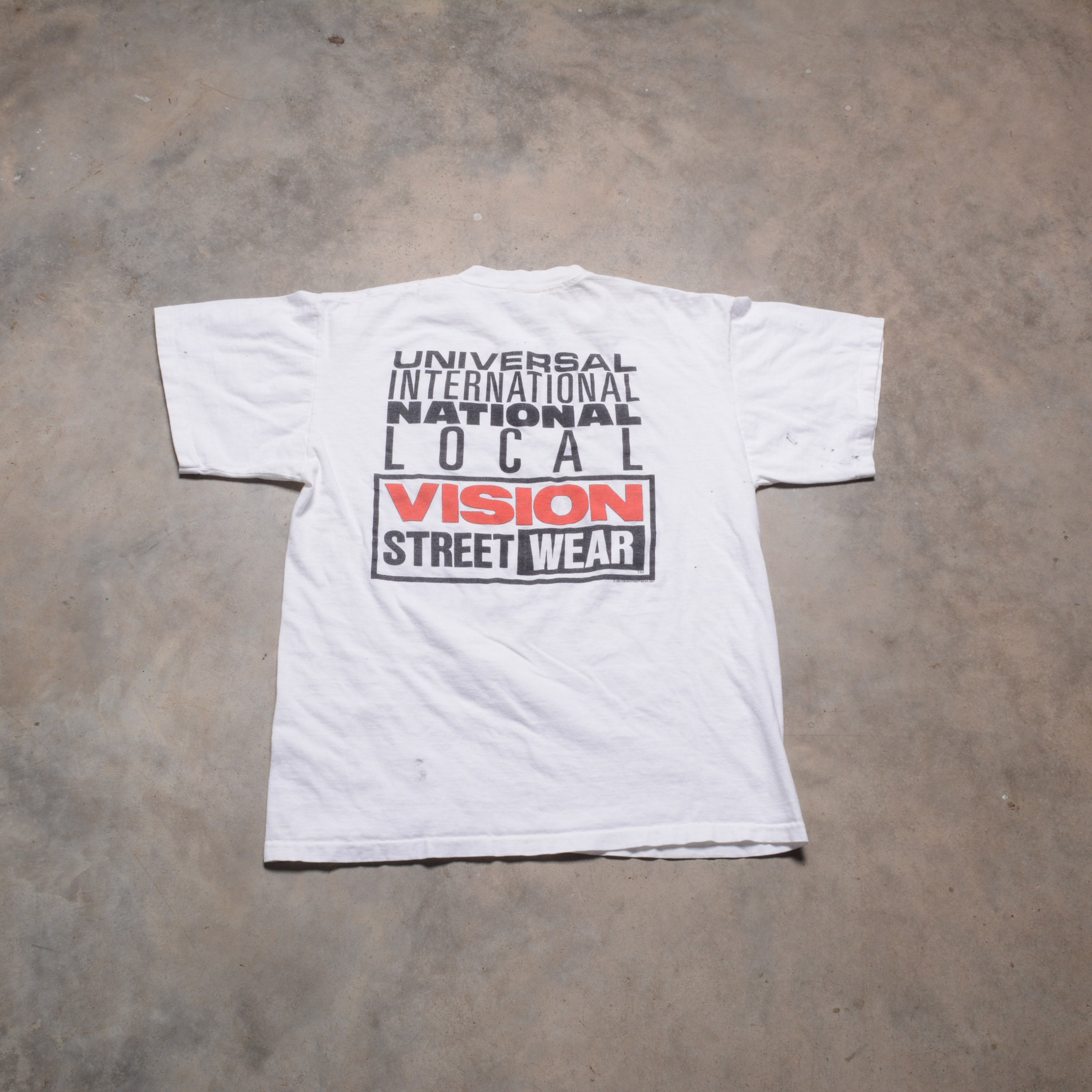 Vintage 90s VSW Vision Street Wear T-shirt 1990 Tee Shirt USA Surf