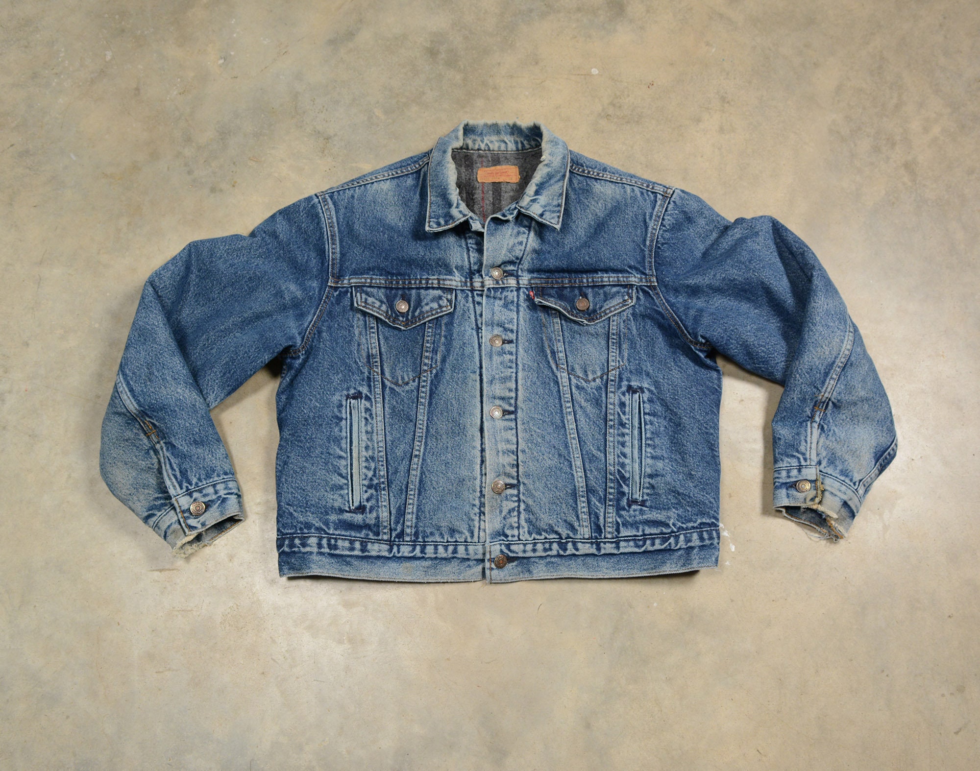 Vintage 70s 80s Levi's Denim Jacket Vintage Levis Blanket - Etsy