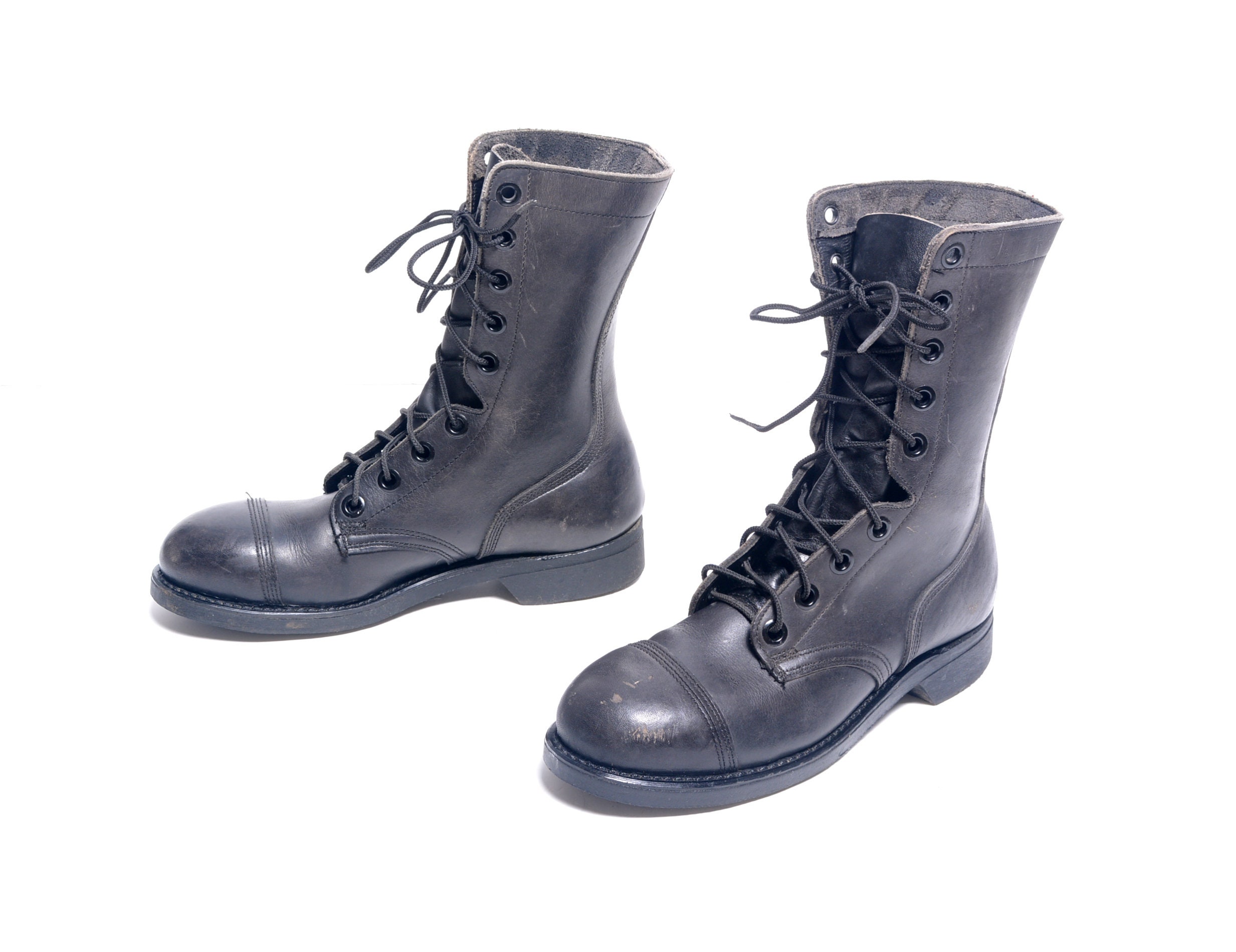 Black Steel Toe Military Boots -  Canada