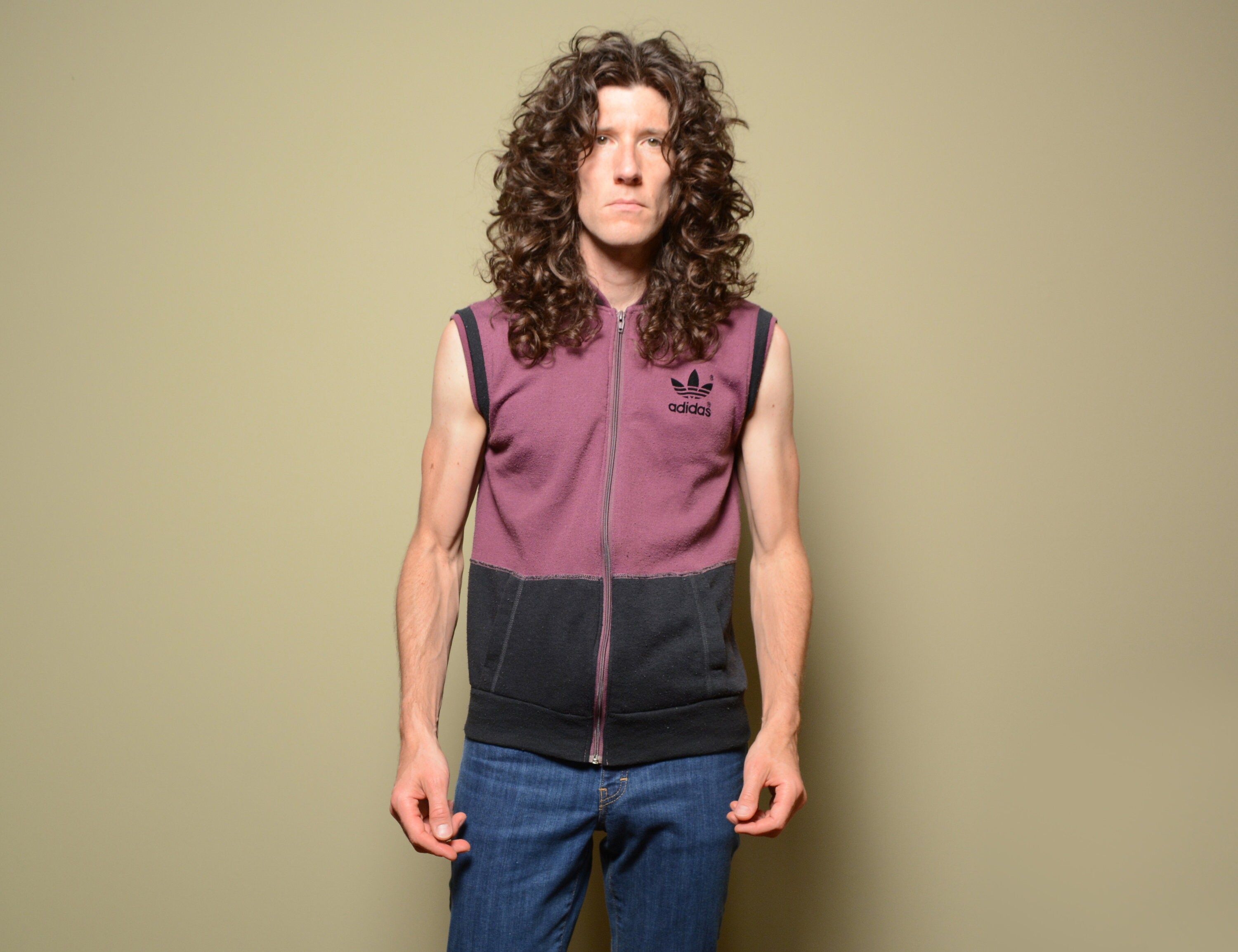 Vintage 80s Adidas Vest Trefoil Purple Black Superstar Track | Etsy Canada