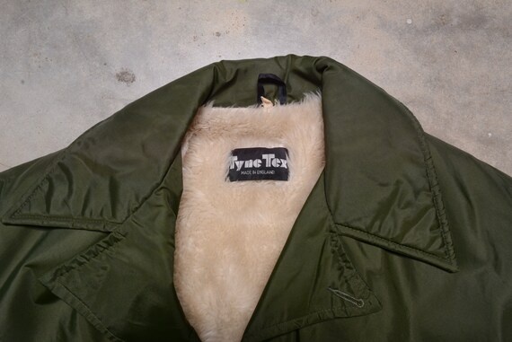 Vintage 70s Tyne Tex Winter Jacket Faux Fur Lining Nylon Coat