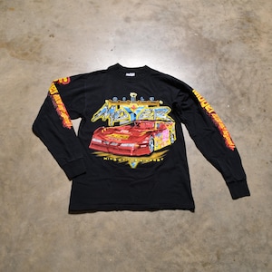 ☆【1993 STUDIO】☆23SS VINTAGE TRACK JERSEY LONG SLEEV.E☆ Vintage Long Sleeve Tribal T-Shirt Image West Skate 90s Y2K
