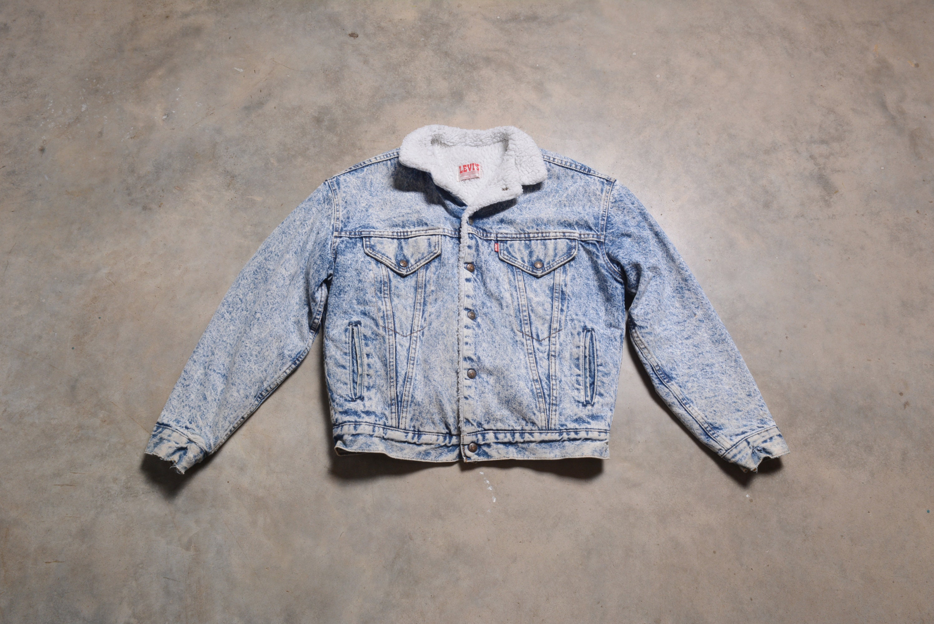 Levis Jacket Fur Etsy