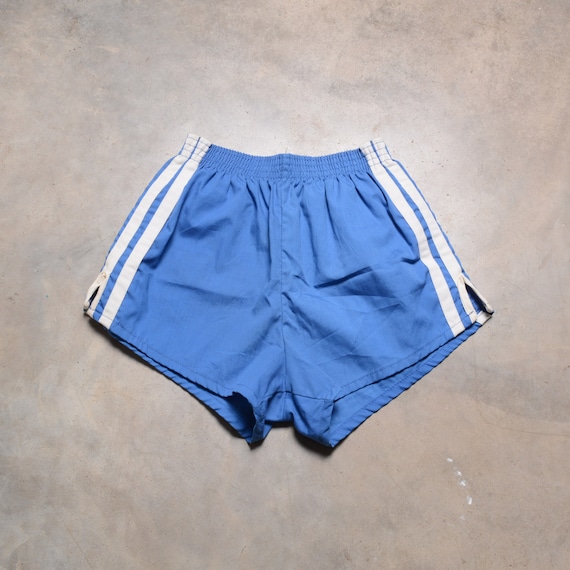 vintage 70s gym trunks Sears athletic blue white … - image 1