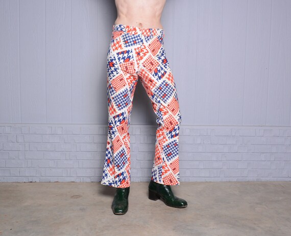 Vintage 60s 70s Flare Leg Pants 1960 1970 Lee Leesures Red - Etsy