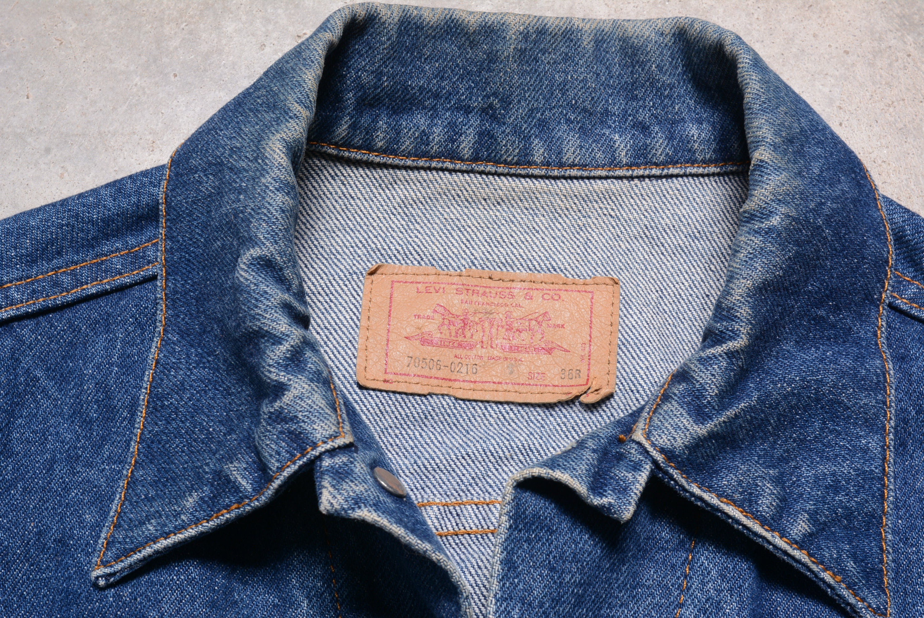 LEVI’S / 70's 70662 denim jacket Vintage 70s Levi's Denim Trucker Jean Jacket 70500 02 17