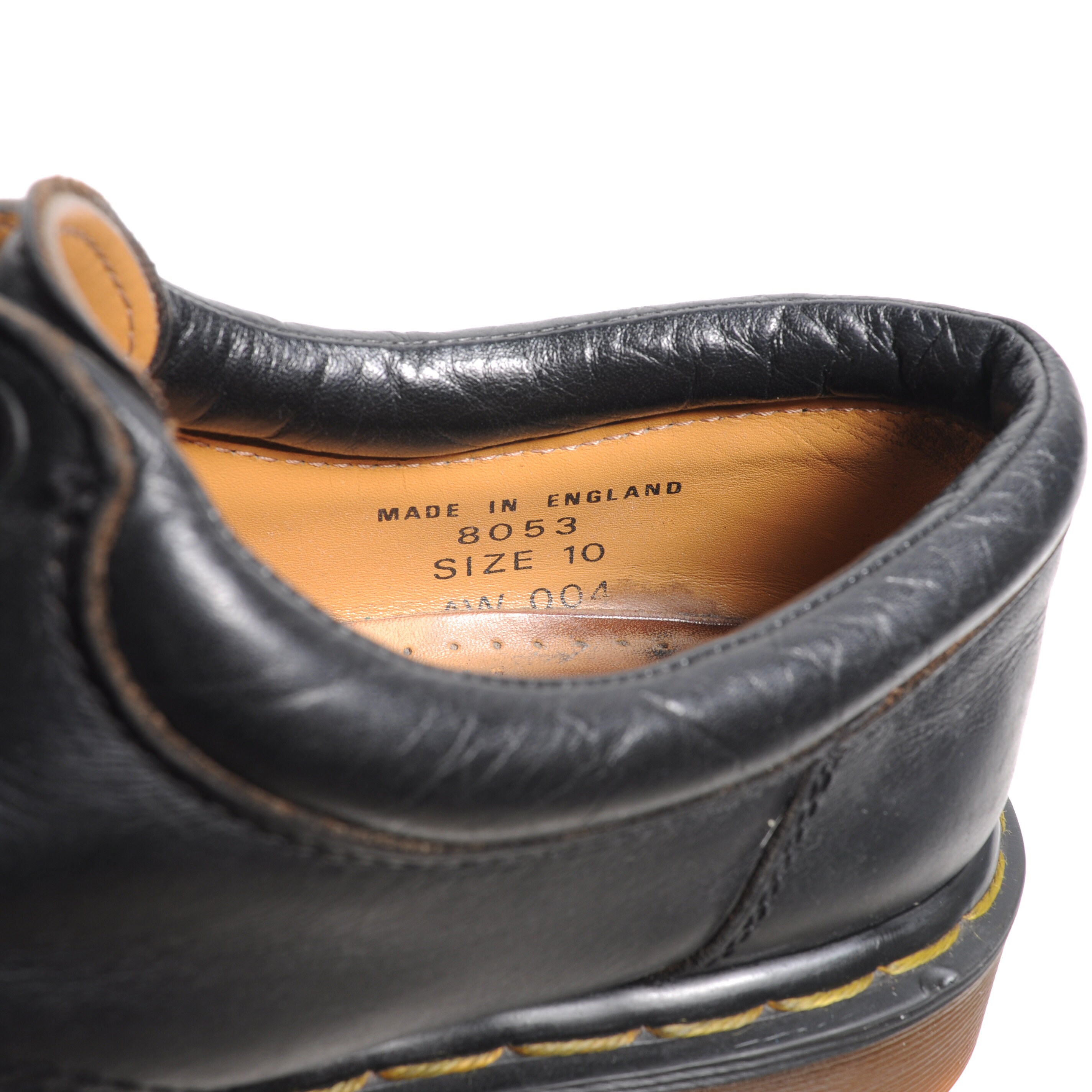 Vintage 80s Dr. Martens Black Leather Shoe 1990 Chunky