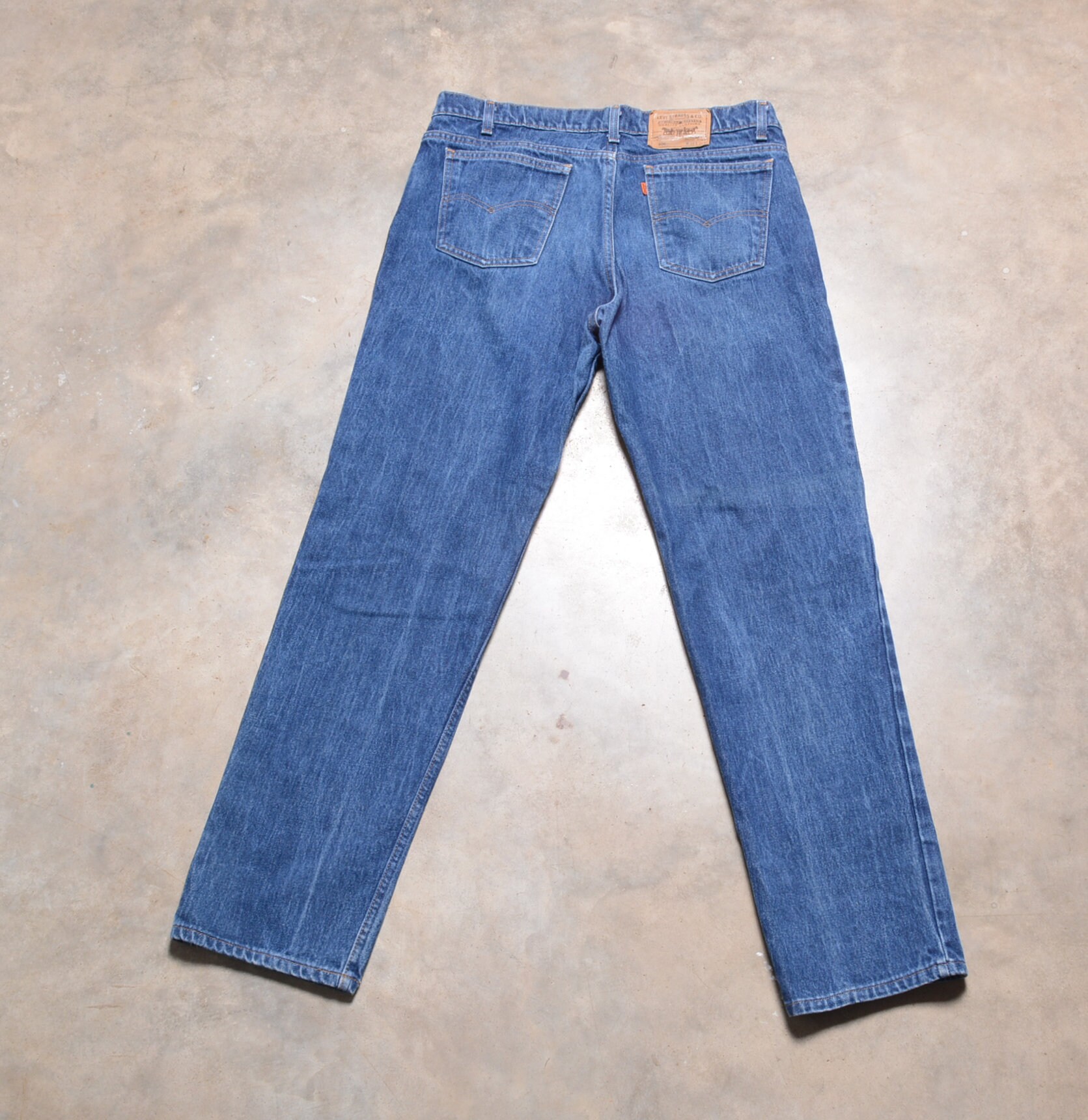 Vintage 80s Levi's 506 Jeans Orange Tab Levis Medium Dark Wash