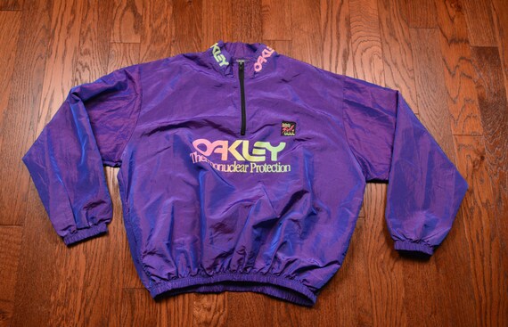 Buy Vintage 80s 90s Surf Style Oakley Windbreaker Nylon Pullover  