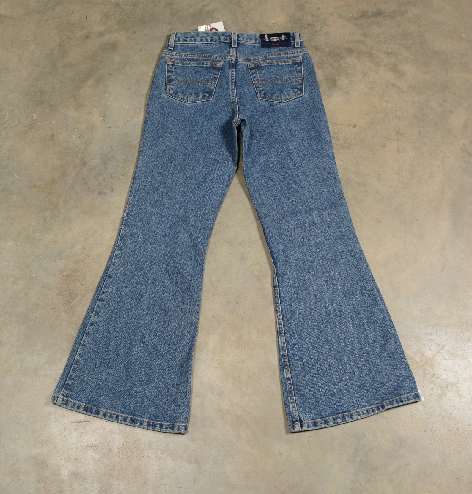 Vintage 90s Low Rise Flare LEI Bellbottom Jeans Hippie Boho - Etsy