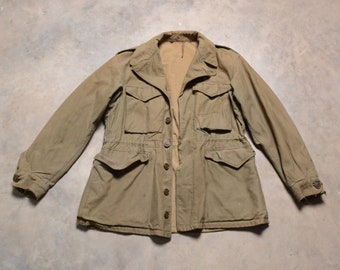 1940's WWII M-43 Field Jacket US Army Fatigue Utility Combat