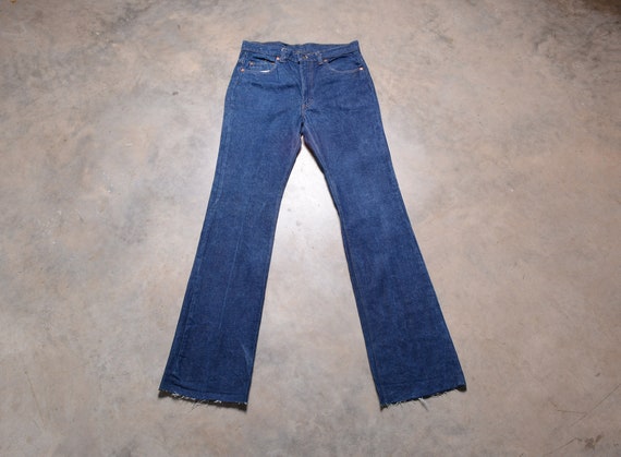 Vintage 70s 80s Levis 517 jeans straight boot cut dark wash - Etsy ...