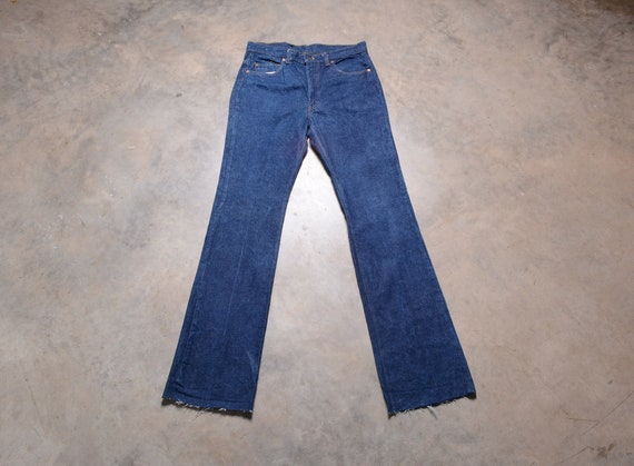 Vintage 70s 80s Levis 517 Jeans Straight Boot Cut Dark Wash Red Tab 1970 1980 Vintage Levi s 36 Waist 36x38 36L Long Etsy Australia