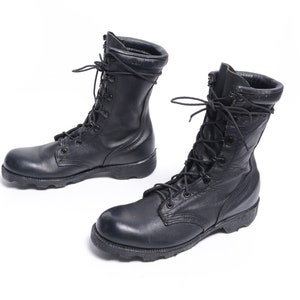 Vintage 90s Combat Boots US Army Issue RO Search Jump Boots 1990