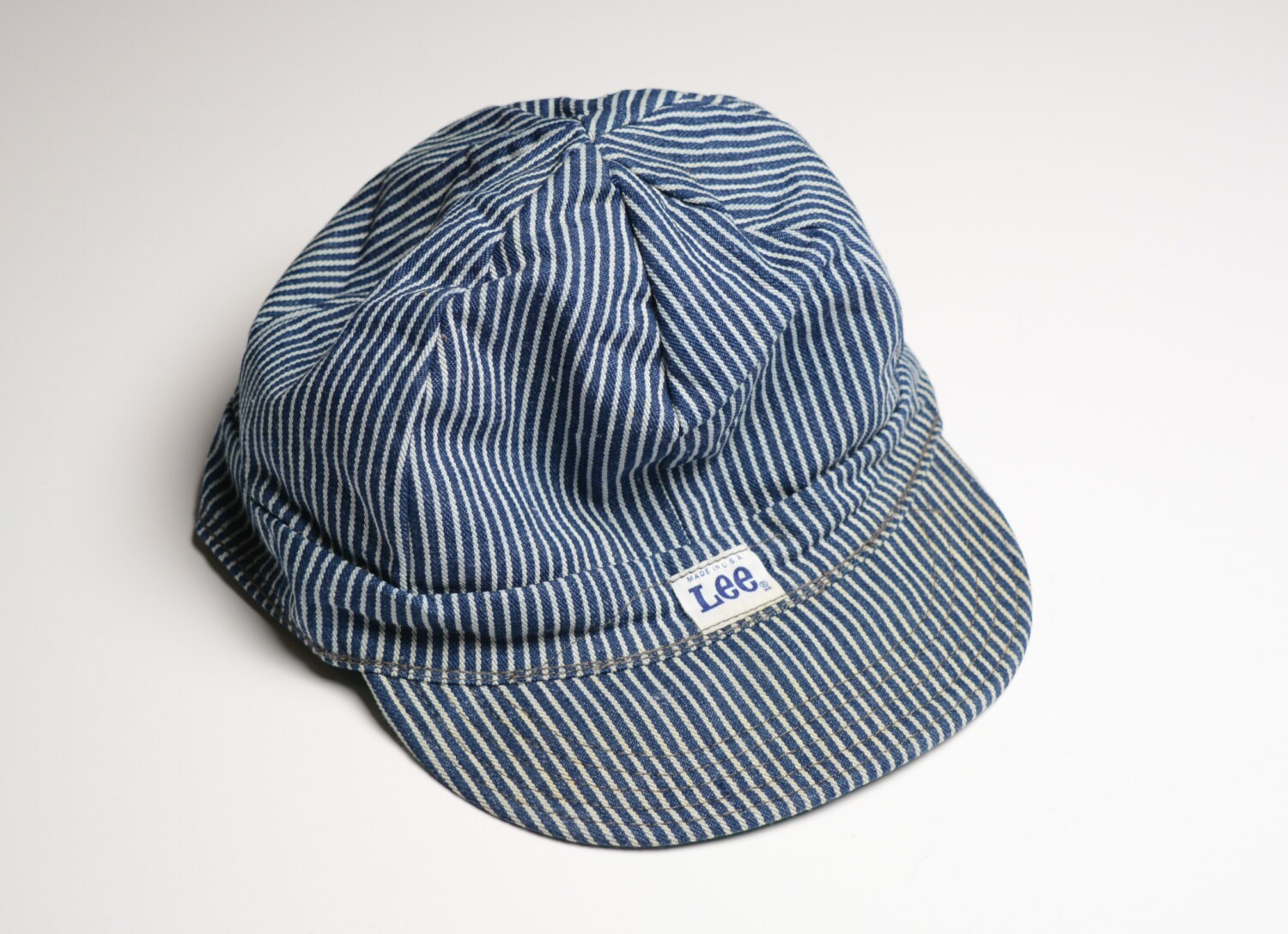 ◆2000Archives◆ JESUCRISTA CAP VINTAGE DENIM 2A25D2HA06 Vintage 60s Lee Engineer Hat Industrial Railroad Stripe 1960