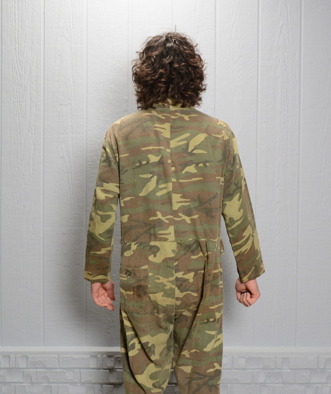 Vintage 70s Camouflage Coverall Hunting Workwear Camo Jumpsuit Etsy