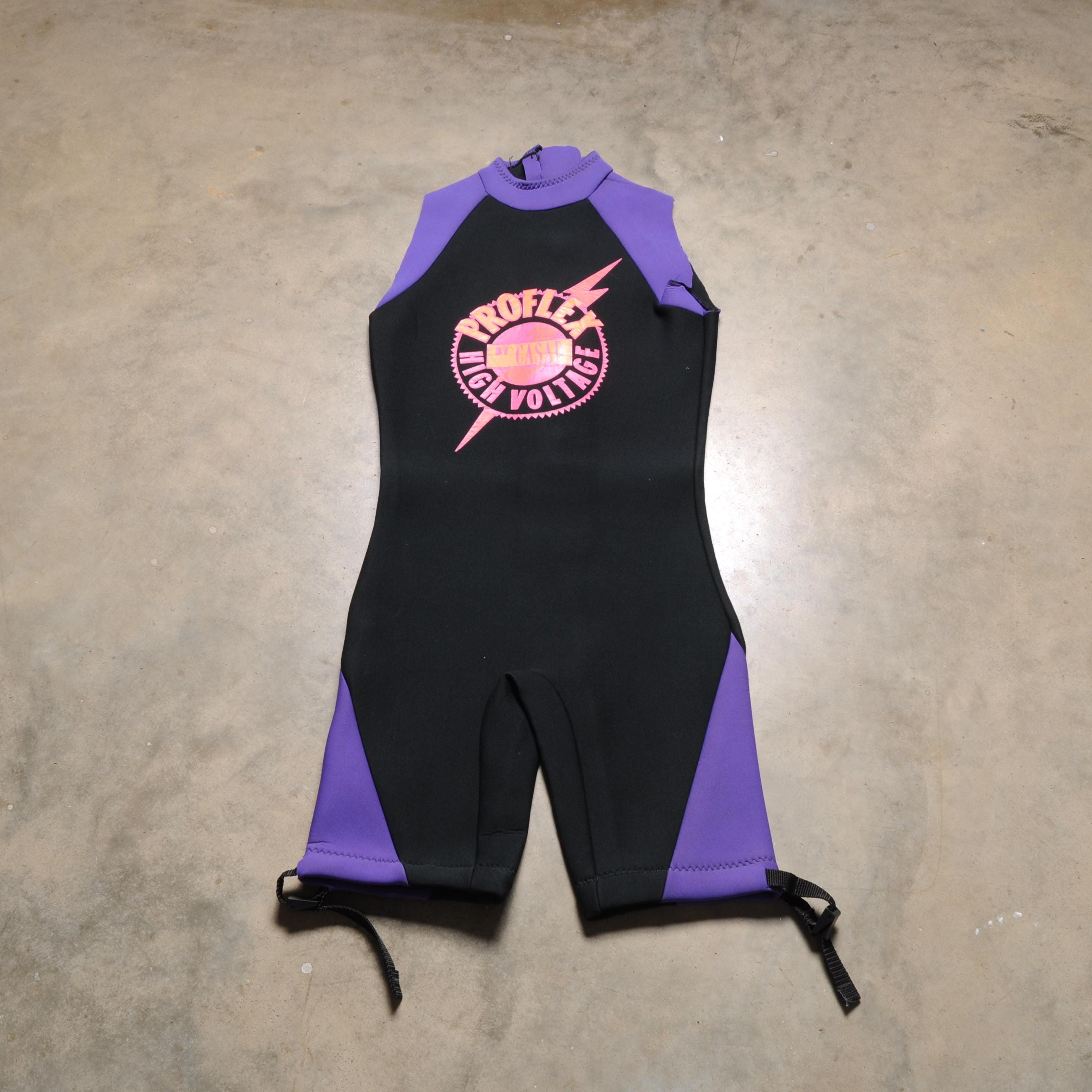 Vintage 80s 90s Neoprene Skin Dive Suit Scuba Surf Wetsuit Proflex