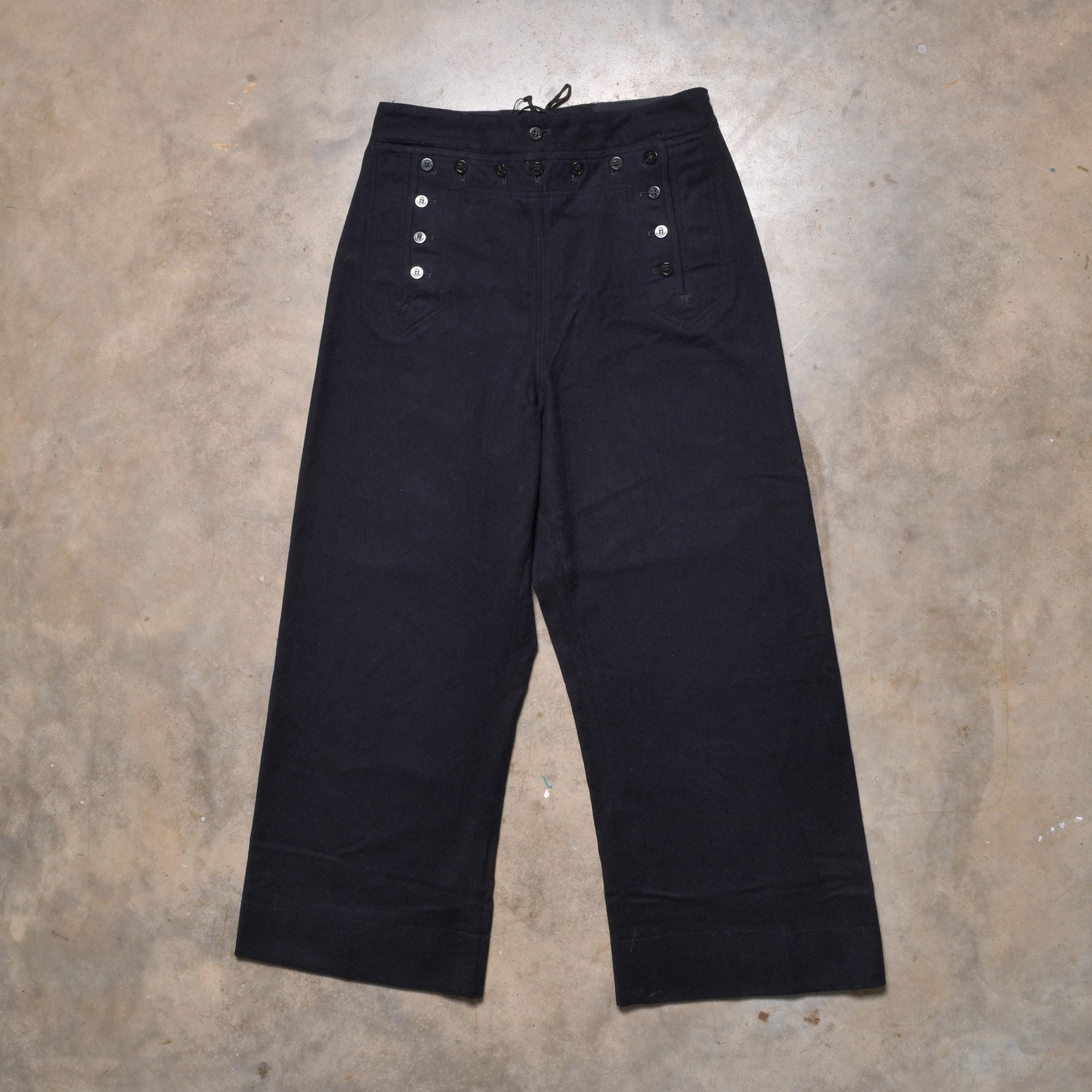 70s Navy Pants - Etsy Canada