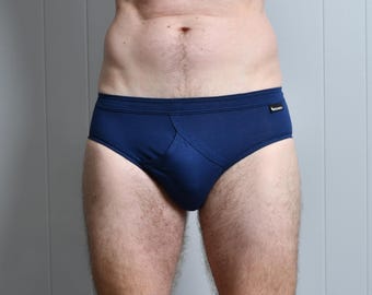 vintage Jockey low rise brief men underwear navy blue size small