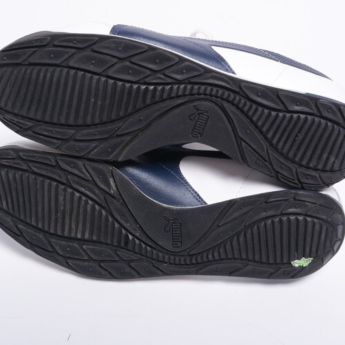 vintage 90s 00s y2k Puma Nemus sneaker indoor soccer trainer lifestlye rave  blue white black size