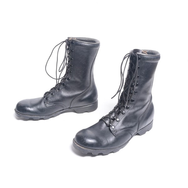 bottes de combat vintage des années 80 US Army issue des bottes de saut 1980 hommes taille 10,5 punk rock goth grunge